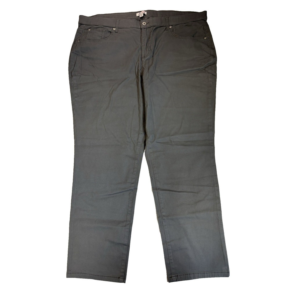 Denim & Company Women's 24W Gray Classic Ankle Jeans Neutral Essential Everyday